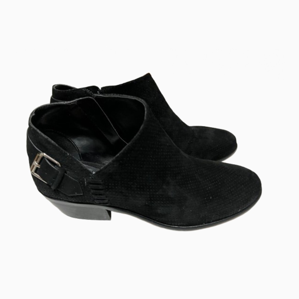 Vince Camuto Women’s Parveen Suede Ankle Boots Black 7.5M
